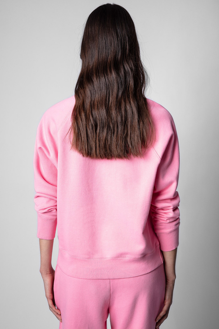 Sudadera de forro polar con estampado de cara sonriente y letras ZV para mujer, estilo francés, otoño e invierno, 01_voghion.com