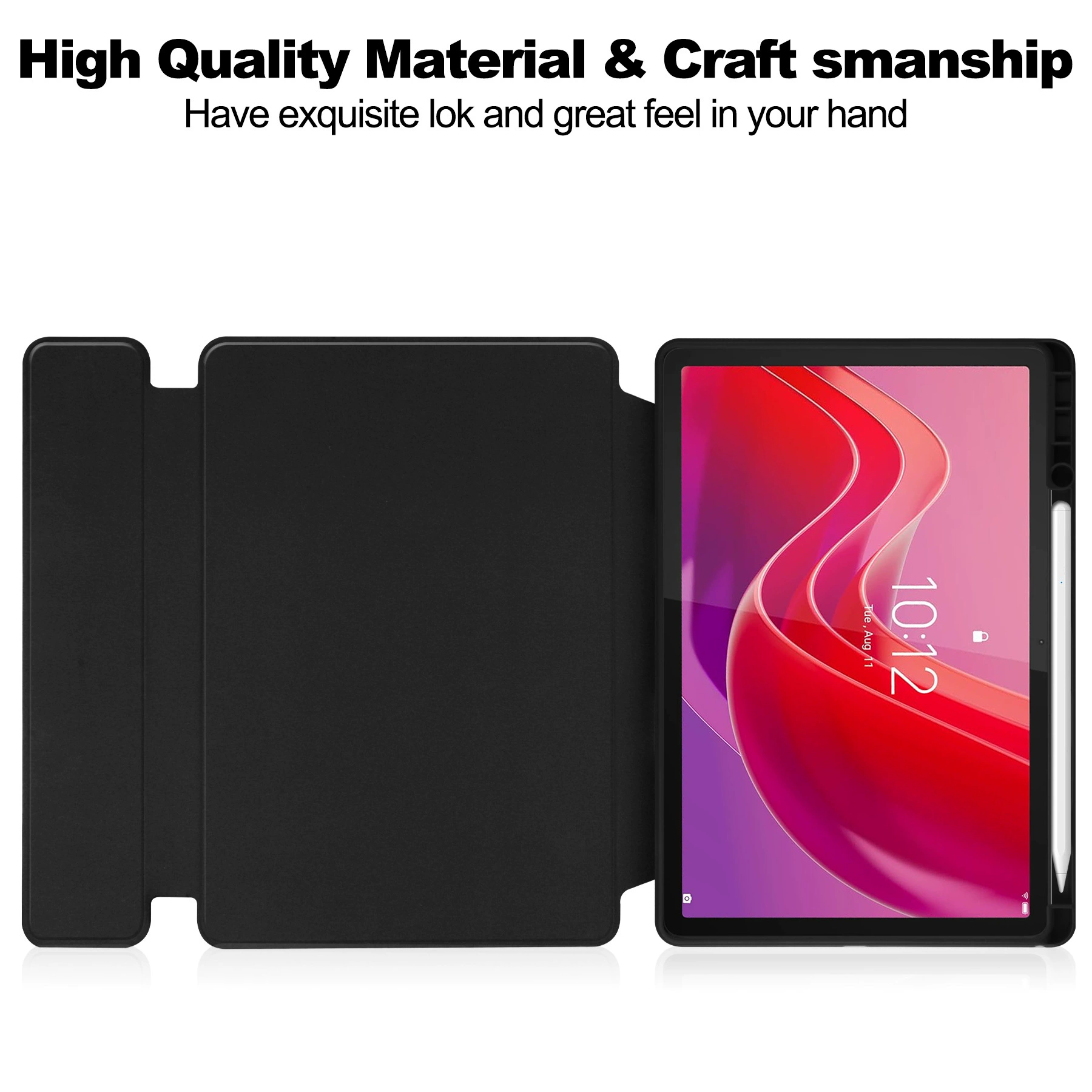 Подходит для Lenovo Xiaoxin Pad 2024 защитный чехол с Bluetooth-клавиатурой для Lenovo Tab M11, кожаный чехол с вращением на 360°