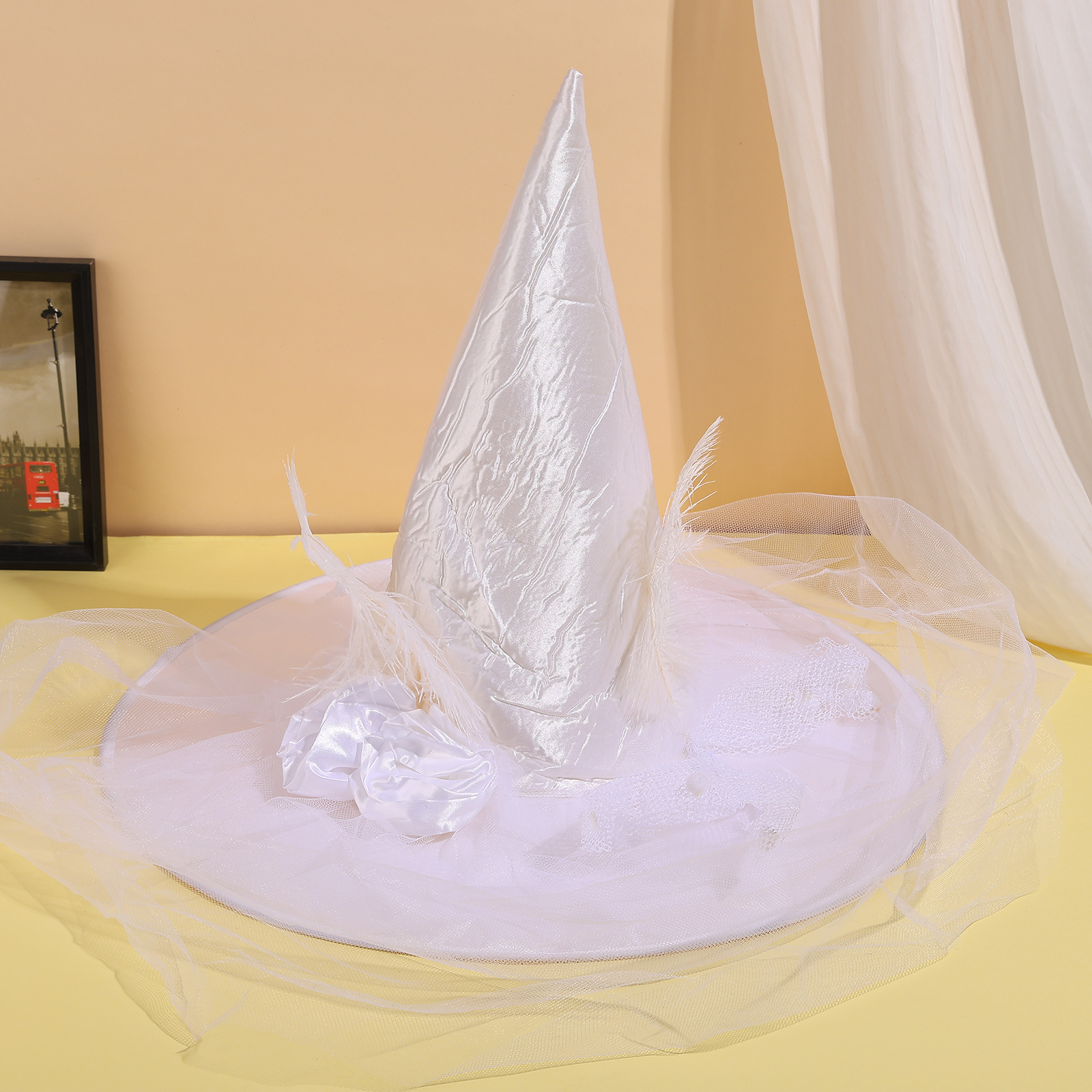 Halloween Pascua fantasma Festival decoraciones bruja sombrero nuevo vestido de lujo bola partido apoyos traje suministros