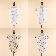 Summer thin dog clothes for Teddy, Pomeranian, and Maltese small dogs, puppy pet cat clothes Hawaiian vest