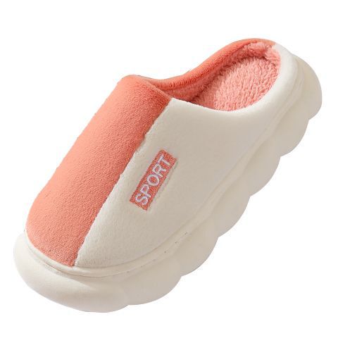 Women's winter new warm and fuzzy thick-soled home-use anti-slip indoor home couple cotton slippers for men