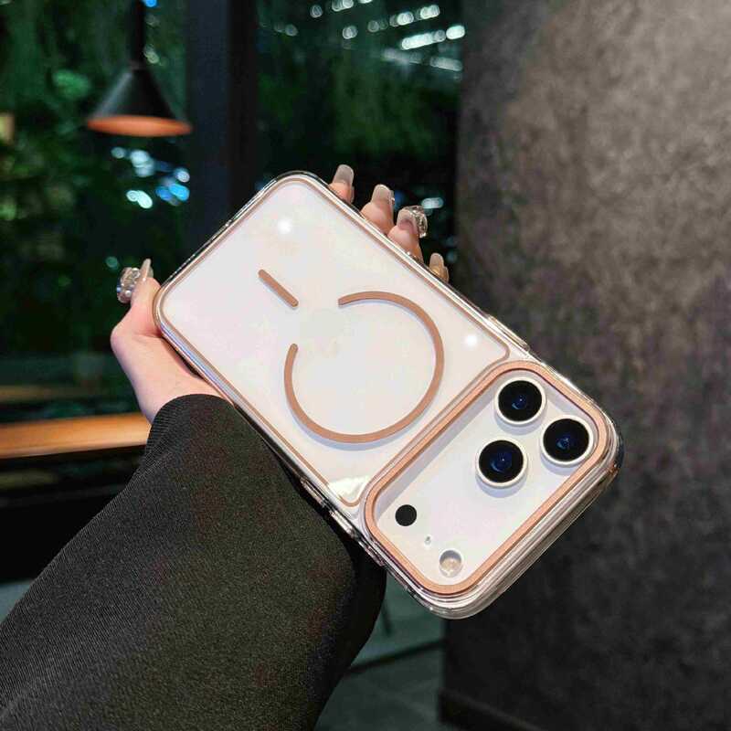 适用苹果17Promax磁吸手机壳iPhone16pro高透细圈防摔15新款保护|undefined