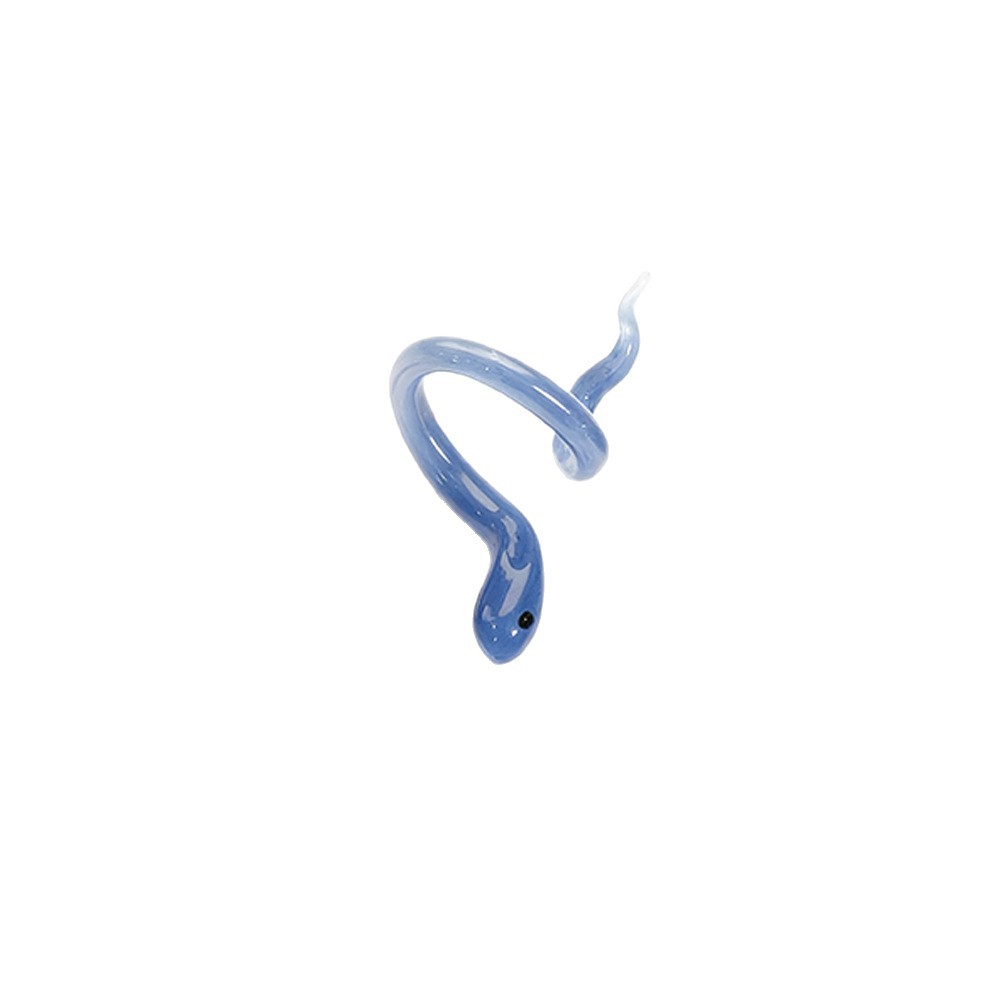 Anillo de serpiente para hombres y mujeres lujo ligero de alto nivel de vidrio esmaltado joyas de vidrio hechas a mano personalidad joyas de moda colgante