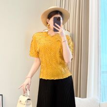 短袖女t恤夏季2025新款胖mm新中式纯色短款内搭修身显瘦妈妈上衣