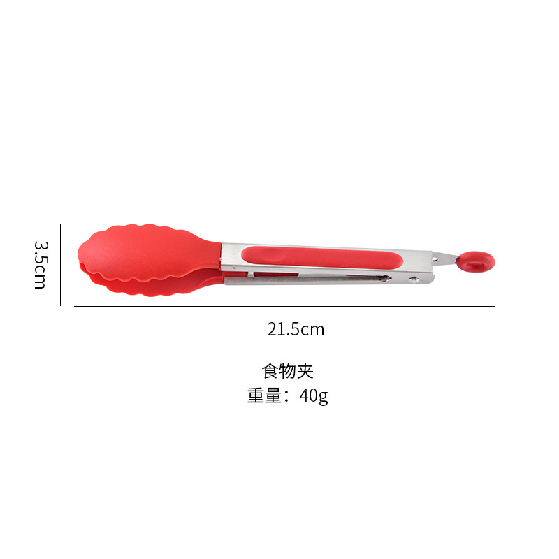 耐高温ナイロンクリップ食品グレード食べ物クリップ焼きステーキ焼肉クリップパンクリップ430ステンレス食品クリップ|undefined