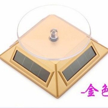 037双用  太阳能展示台转盘 工艺品珠宝手机饰品玉器 展示架立式