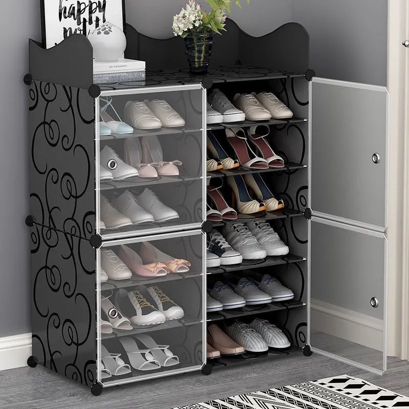 Shoe cabinet shoe rack household dustproof simple and easy Storage cabinet capacity Economic type