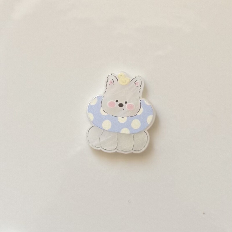 漫画カラフルな二層ウエストハイランド子犬アクリルアクセサリー diy 携帯電話ケースアクセサリーホールシューズ冷蔵庫マグネット|undefined