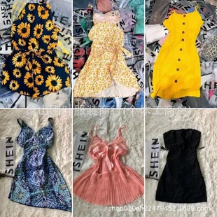 2025 European and American Cross-Border Fashion Shein Sexy Slit Slanted Shoulder Stripesd Bandage Skirt Elegant Dress for Women