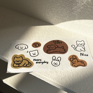 Cute Cartoon Hand Account Sticker Children's Hand Account Sticker PVC Goo Card suit Optional DIY Sticker Traceless Decorative Sticker