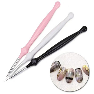 Cross-border nail art tools 3 Pack gourd pull pen nail glue pull line DIY tracing line very fine pen