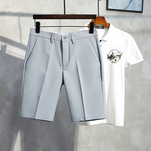 Custom Shorts Men's Summer Thin Straight Loose Trousers Hong Kong Style Pants Casual Pants Business Casual Pants