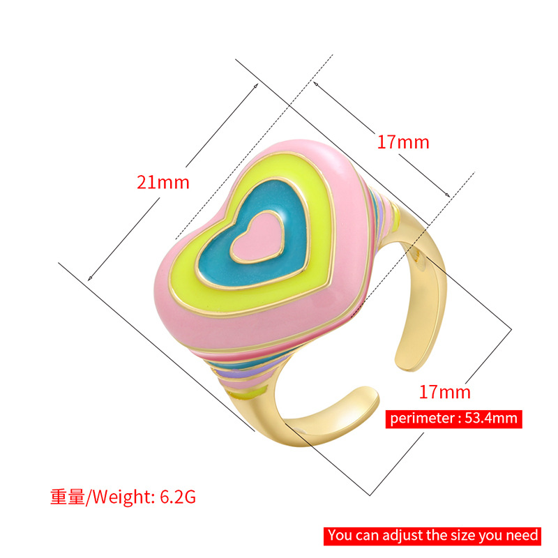 Women'S Gender Copper Heart No Inlaid