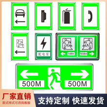 跨境货源铝板外贸太阳能标牌方形道路警示标志牌交通发光指示牌