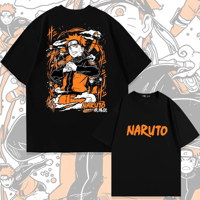 Naruto Anime Collaboration Short-Sleeve T-Shirt for Men, Summer Naruto Sasuke Boruto Boys' Merchandise Children's Clothing Cotton Naruto Anime Collaboration Short-Sleeve T-Shirt for Men, Summer Naruto Sasuke Boruto Boys' Merchandise Children's Clothing Cotton