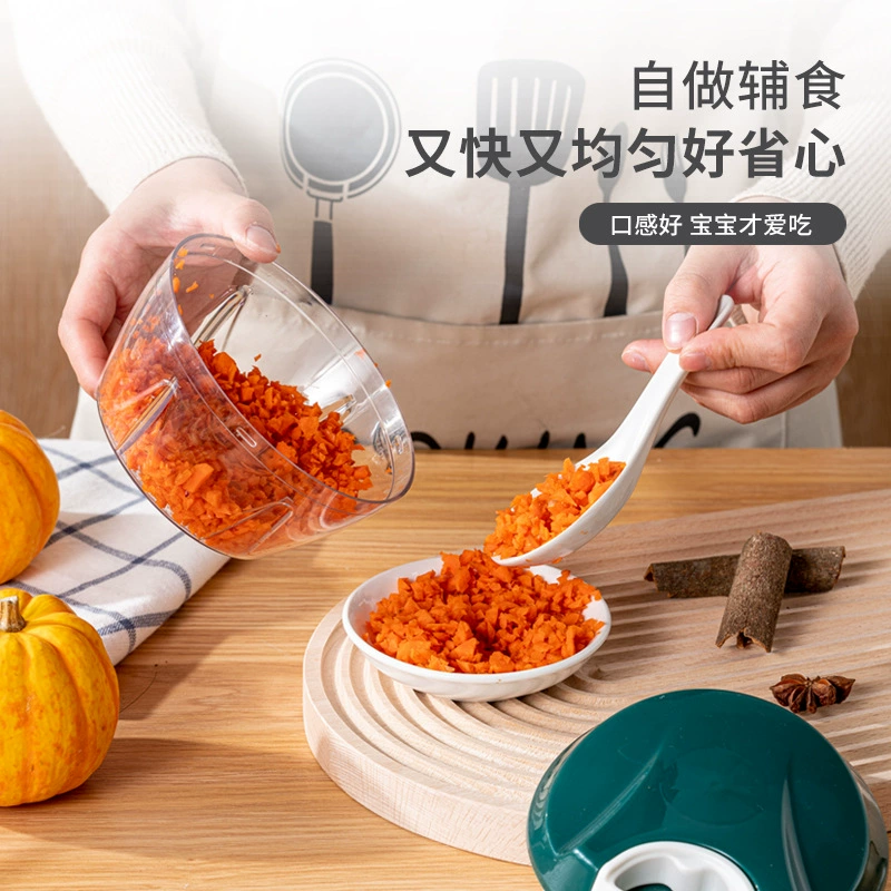 Ручная овощерезка с функцией нарезки овощей, кухонный нож, тянущаяся верёвка, механический поворотник, многофункциональная нарезка овощей и фруктов