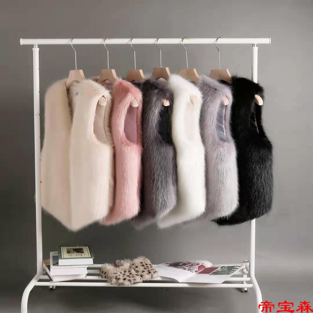 new pattern leather and fur Vest have cash less than that is registered in the accounts Rabbit hair Vest Self cultivation Maomao vest waistcoat Korean Edition