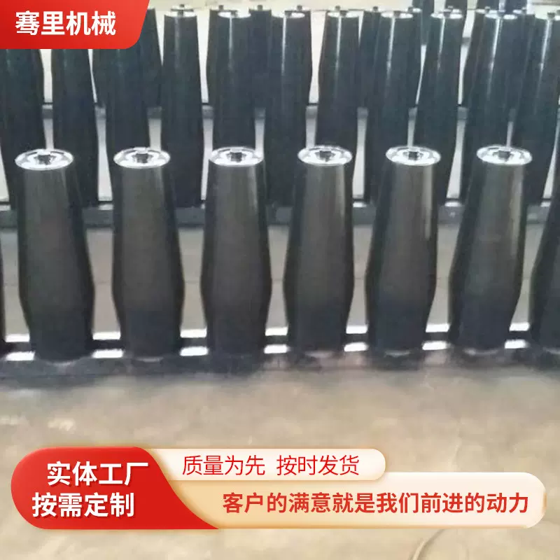带扣挡棍型号齐全厂家供应输送机铁托辊立辊 跑偏托辊组