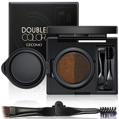 Gemeng two-color air cushion eyebrow cream, waterproof and sweat-proof, easy to apply makeup without sticking, delicate powder, affordable two-color eyebrow powder for students