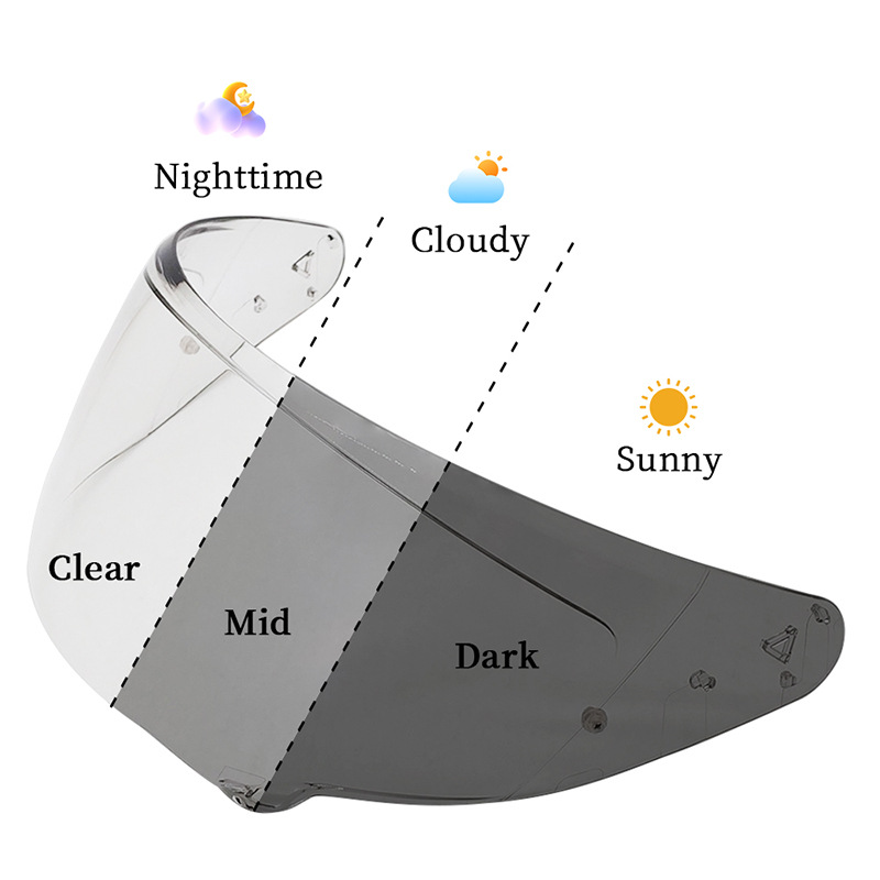 Hj38 Helmet Lens Universal Replacement for I71 I11 F71 Carbon Sun Protection Photochromic Visor Replacement Piece