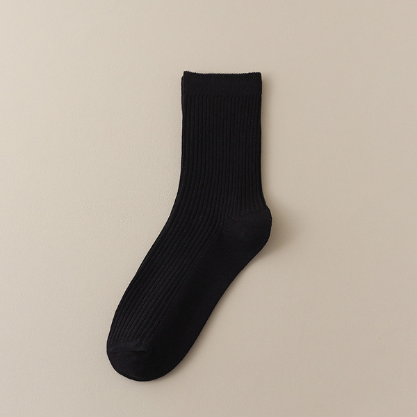 Xinjiang Cotton Gray Socks Men's Pure Cotton Spring and Summer Mid-Calf Double-Needle Socks Sweat-Absorbent, Anti-Odor, Anti-Bacterial Sports Cotton Socks