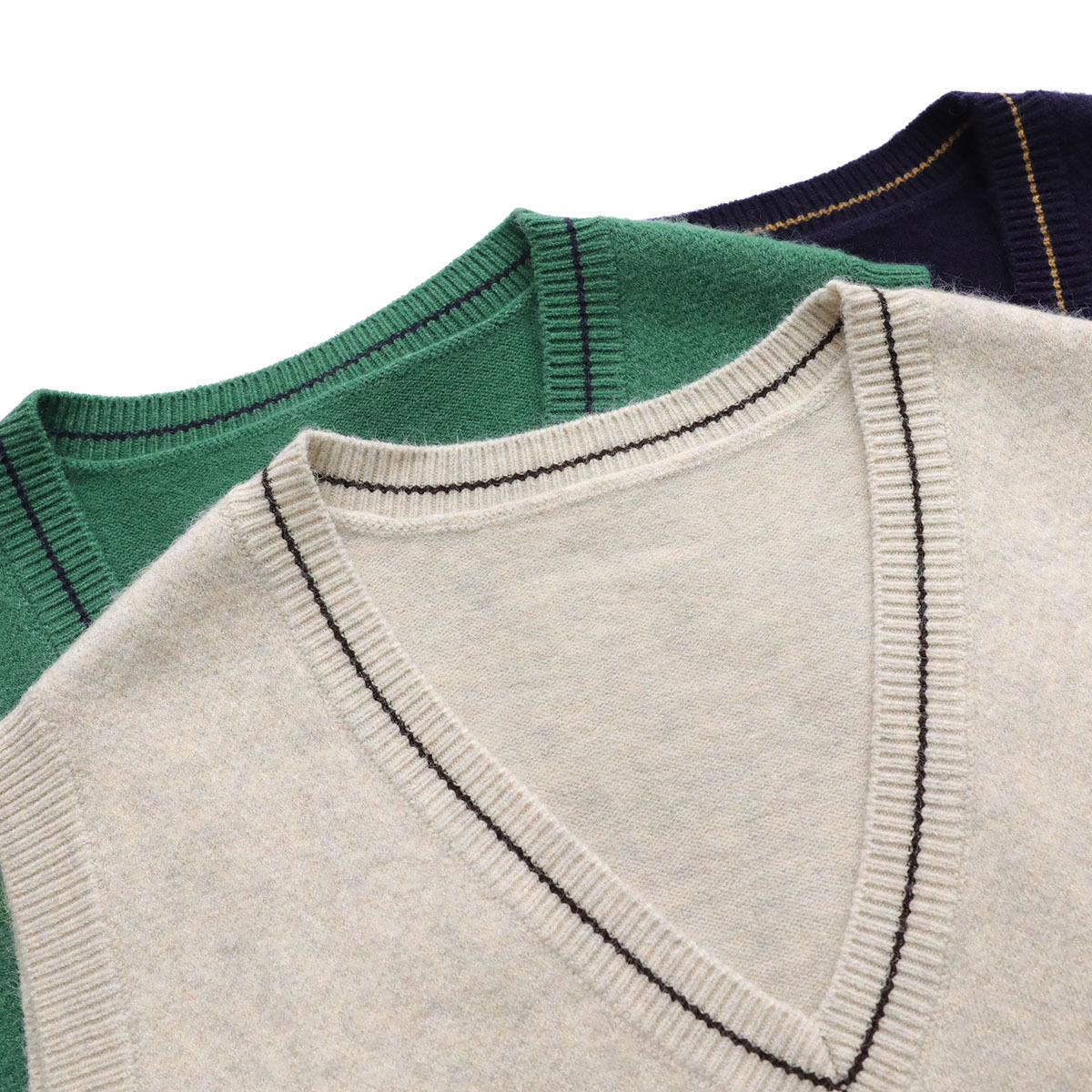 菱形提花v领毛衣背心女 学院百搭宽松针织马甲小个子套头无袖坎肩