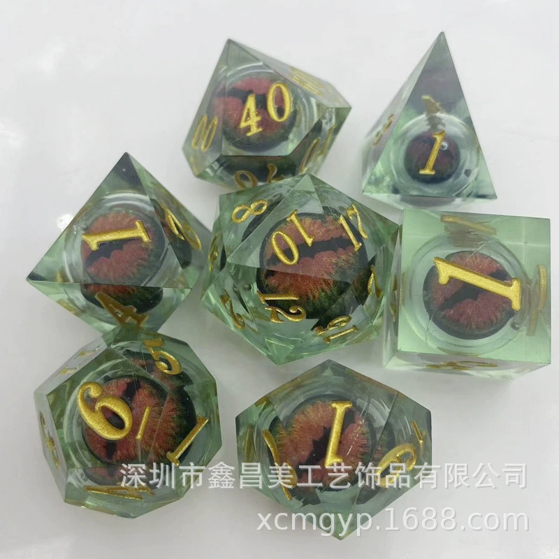 Exclusively available overseas for shakeable eyeballs DND Dungeons and Dragons TRPG game polyhedral creative dice angular tree