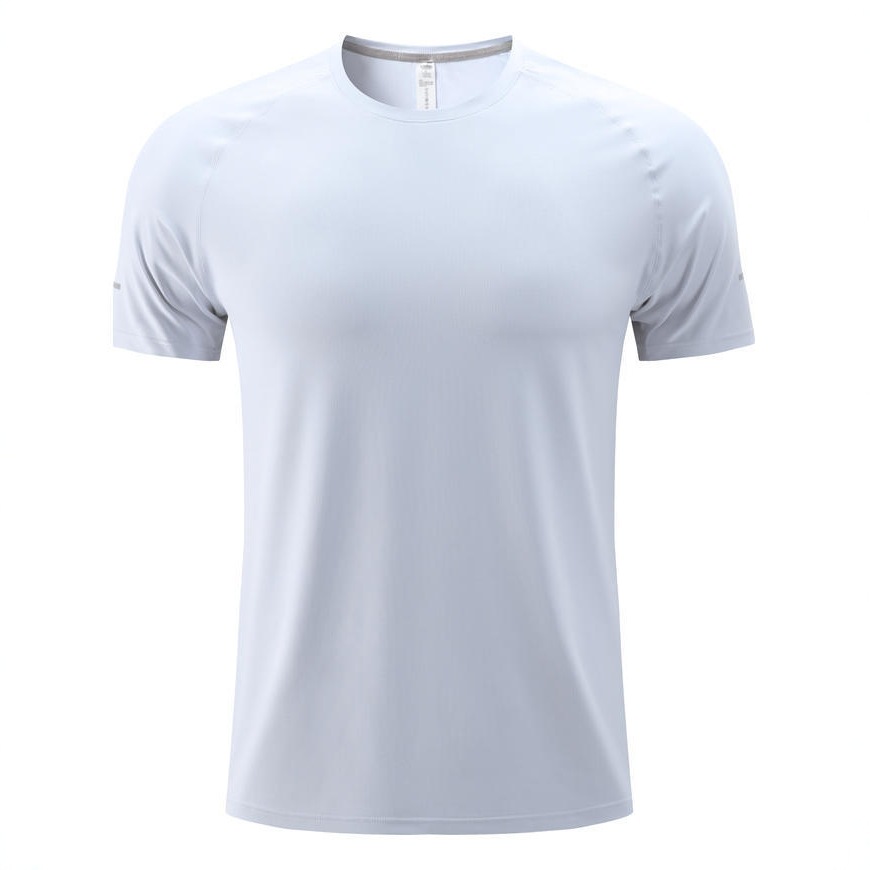 Verano nuevo deporte de moda fitness casual correr frío cómodo transpirable universal camiseta de manga corta de hielo para hombres