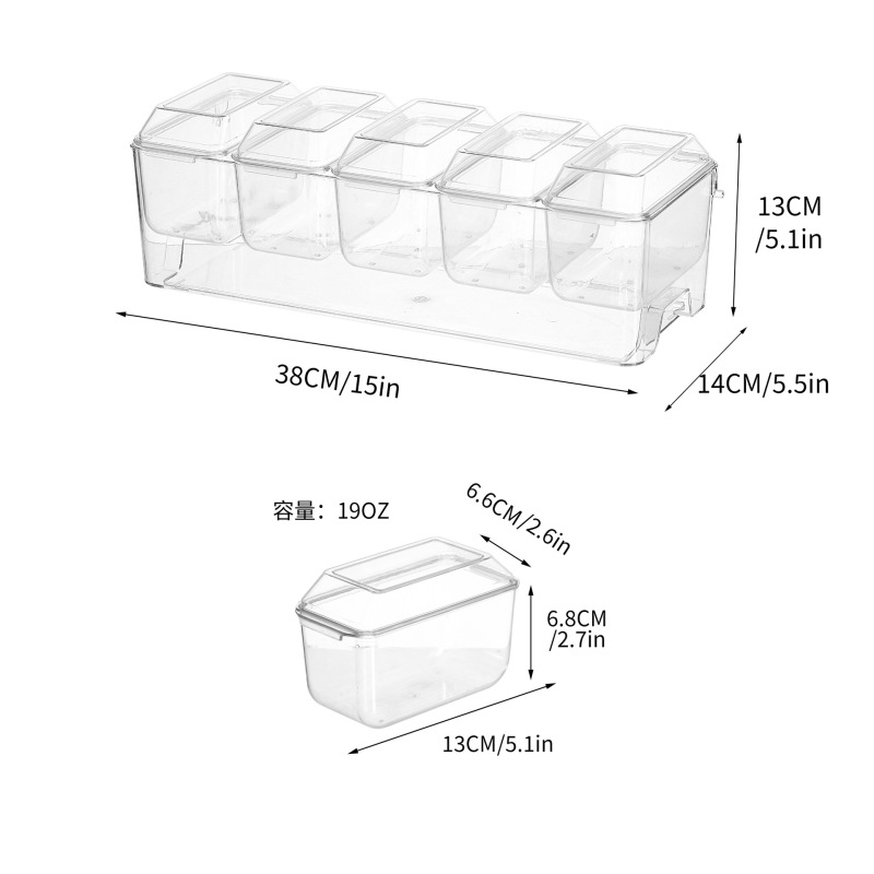 国境を越えたデザート透明ボウル角型図サラダケース果物皿に氷を入れて四角いヨーグルト家庭用冷蔵庫ケースを覆う|undefined