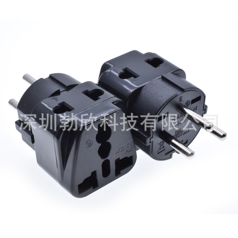 中东式以色列标留学插头适用于以色列旅游转换插座转接器WDI-14NH