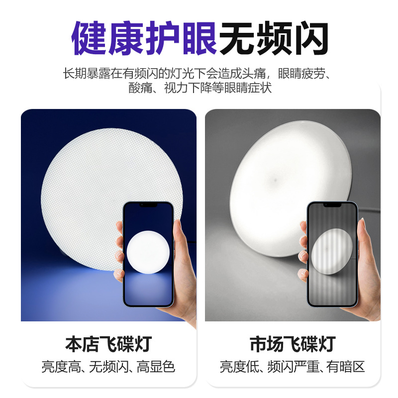 lámpara LED super brillante ahorro de energía luz blanca lámpara de disco volador tornillo lámpara de techo fábrica especial iluminación doméstica integral zapato de pie