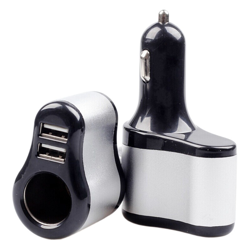 Car Charger Super Fast Charging One-To-Three Car Charger Cigarette Lighter Mp3 Bluetooth Mobile Phone Digital Display Car Charger High Power