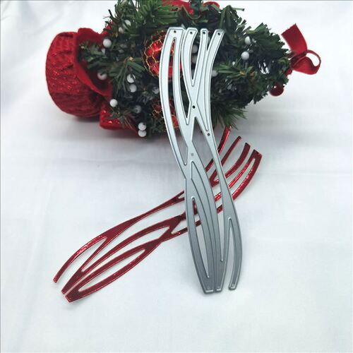 Long lace embossed knife mold etching process DIY carbon steel mold greeting card production Scrapbook cutting template