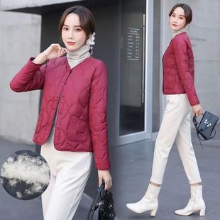Lightweight Fashionable Down Jacket Women's Short Slim-fit Warm White Duck Down Liner Autumn and Winter Bottoming Inner Wear Warm Jacket