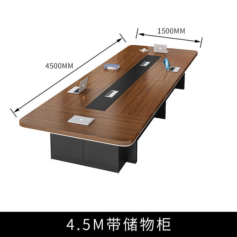 办公家具新款大型会议桌长桌简约现代办公桌会议室桌椅组合圆角|undefined