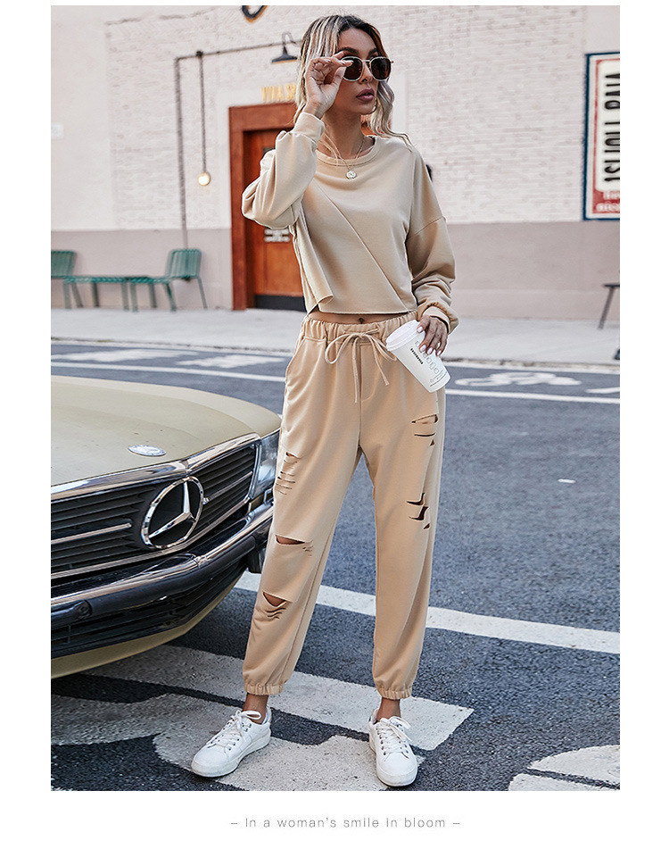 fashion casual loose-fitting sports suit  NSJR20857