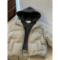 2025新款童装男童棉服秋冬装洋气立领棉衣假两件加厚短款保暖外套
