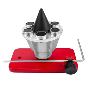 339075B Magnetic Wall Mounted 6 Hole Blade Balancer Red 42-047 Lawn Mower Blade Balancer
