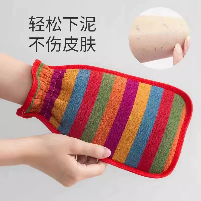 Банное полотенце, мощный грязевой растир, полосатый растир для спины, банные перчатки, среднезернистый песок, не повреждает кожу, унисекс полотенце для растирания спины оптом