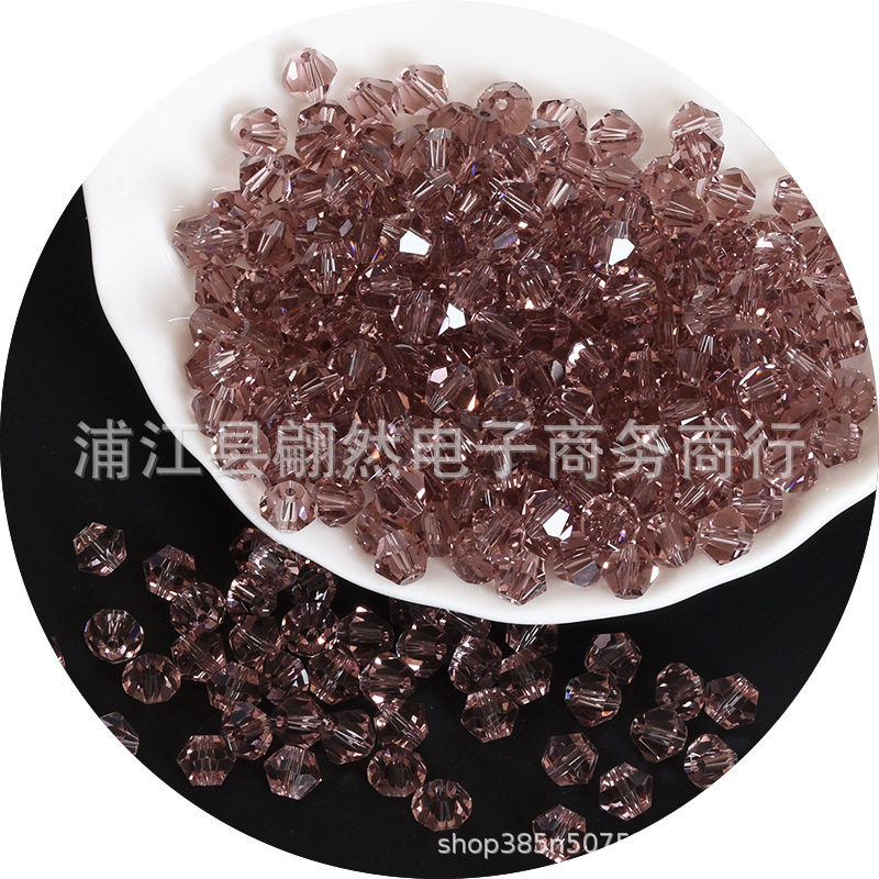 3-8mmAAAA水晶菱形珠精品水晶ガラス珠二頭尖珠DIY珠散珠アクセサリー部品