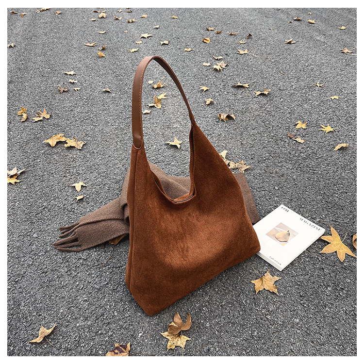 复古磨砂大包包女2025新款秋冬大容量单肩包高级感上班通勤托特包