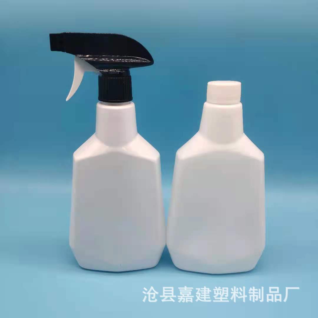 厂家现货批发500ml喷雾瓶酒精消毒喷瓶pet油烟净喷枪泡沫喷壶包装