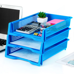 Hua Jie Stackable File Basket A4 Storage Basket Multi-layer Stacking Combining Large Capacity Shockproof Multi-layer Document Rack