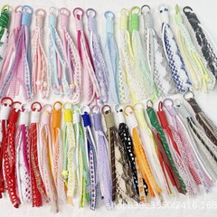 miu の同色のクリエイティブなリボンおもちゃバッグぶら下げ携帯電話手作りファッションペンダントぶら下げドーパミン織り