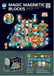 Bloques magnéticos con rodillos y tubos para niños