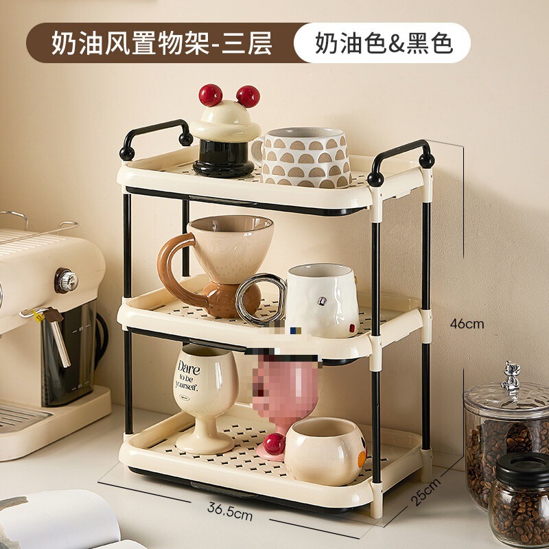 デスクトップ哺乳瓶補助食収納棚多層水杯棚キッチン赤ちゃん粉ミルク食器トレー高水切り棚|undefined
