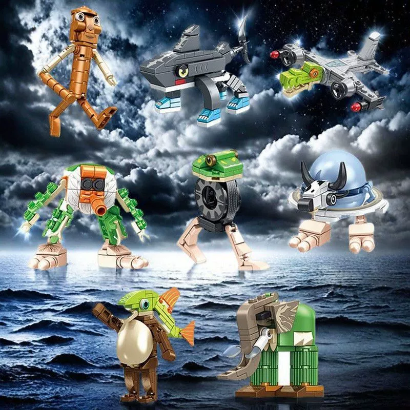 Та же сборка конструкторов ai Шанхайцзин funny characters совместимы с Lego tungtung Tongtong stick man сборочные игрушки