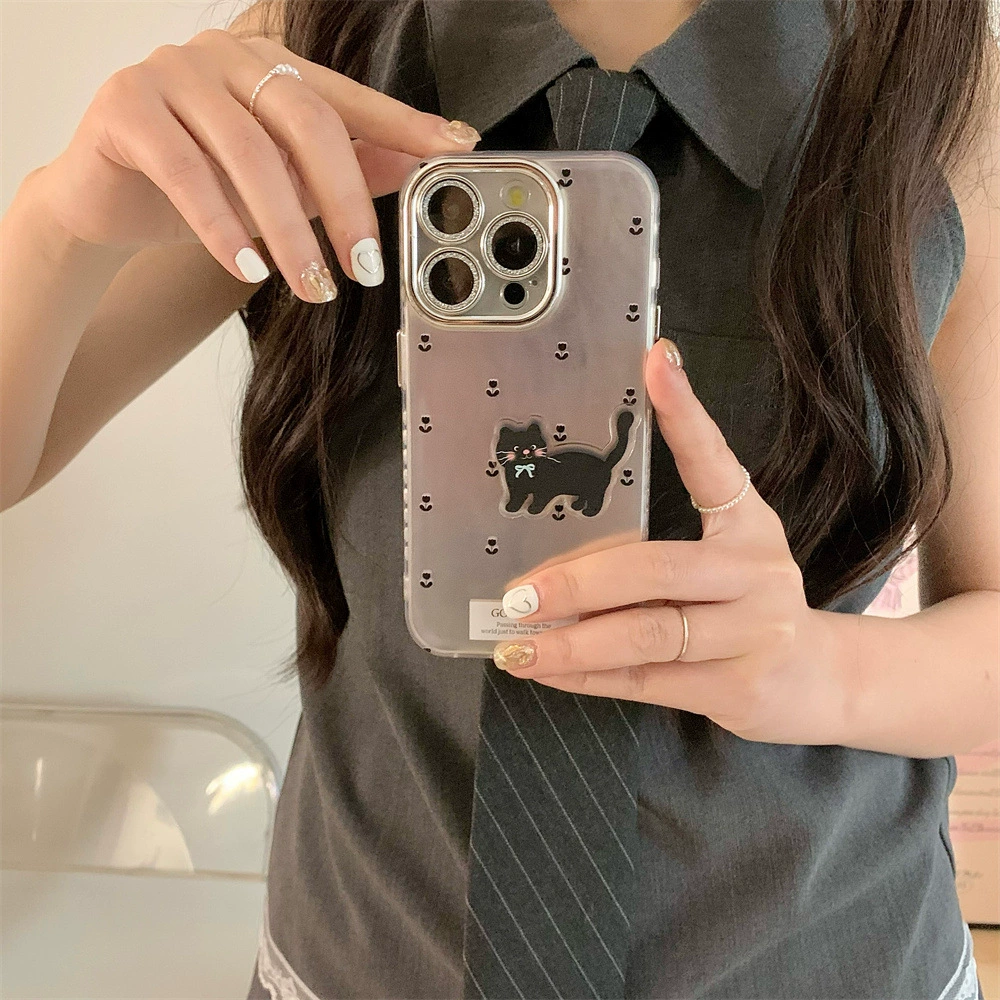 Apple, совместная трубка/трубка, чехол для телефона, iPhone 12/13, цветочный рисунок, iphone, 15promax