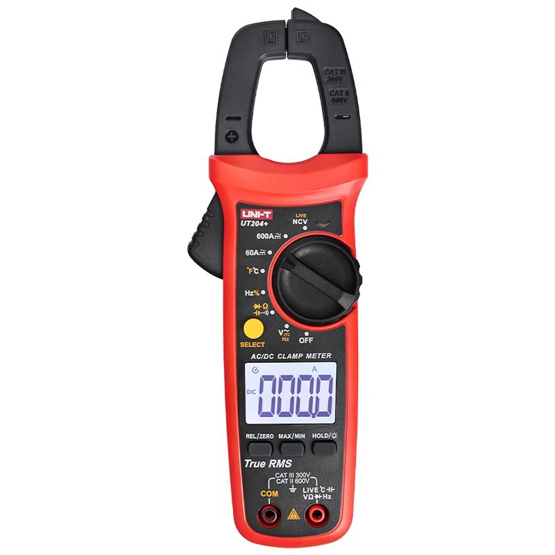 UT204 + / 201 medidor de pinza digital verdadero valor efectivo inteligente de alta precisión automática AC / DC multímetro