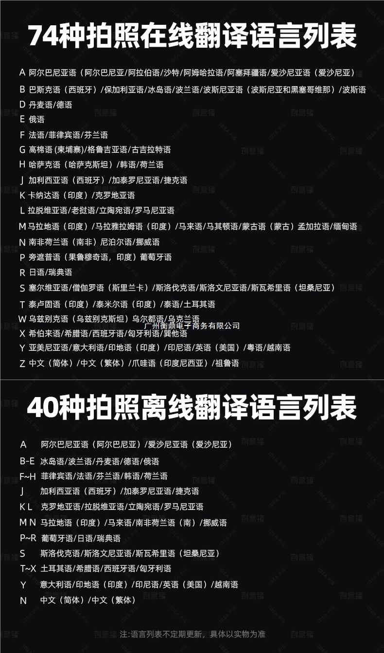 The 2025 new offline intelligent translation machine, simultaneous translator, enables real-time voice dialogue and multi-language translation into English undefined